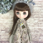 1211 natural leaf 赤 ロンパース Blythe ブライス アウトフィット