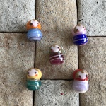  ガラスのマトリョーシカビーズセットD