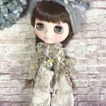 1214 natural flour ベージュ系 ロンパース Blythe ブライス アウトフィット
