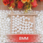 オフホワイト♡プラスチック真珠パール♡8mm