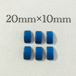 importアクリルスクエアデコパーツ ブルー 6個入