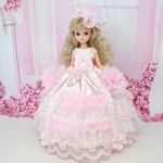 リカちゃん お姫様ドレス 一点物☆ピンク