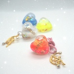 【名前入り】ﾟ･*:.｡.魔法の粉 フェアリーハート .｡.:*･゜ヘアゴム ♡