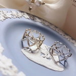 ハート フープ リング シルバー heart hoop ring