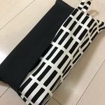 ボックスティッシュケース   ツートン アルテック風 ブラック 
