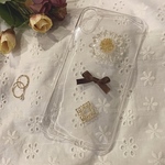 クリアフラワー🌼iPhoneケース  花  フラワーカボション  