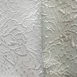 ２色お試しセット ピンク&ホワイト花柄レース生地