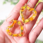 メラスフェルラ💛くり抜きハートピアス(大)