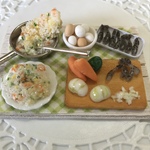 hand made ミニチュア ドールハウス 海老ピラフ作りセット