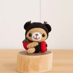 🐻＋🐞のブローチ