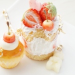 ストロベリー&さくらんぼ ケーキ　バッグチャーム