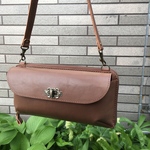 レザーお財布ポシェットLサイズ＊アンティークブラウン