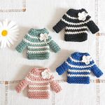 ボーダーセーターのブローチ～border sweater brooch 