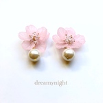 ♧フラワービーズ🌸ピアス/イヤリング
