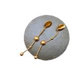 1ペア☆プチシリーズメタルピアス/ゴールド  インポートピアス 　ハンドメイド　アクリルストーン　ストーン アクリルパーツ　日本未入荷　レア　限定　激安