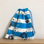 スペースボーダー 惑星柄のコップ袋 巾着袋