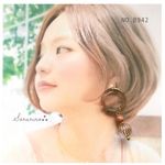 No.B942 おしゃれな❁⃘ウッド ピアス イヤリング