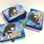 T様（ご購入用）専用ページ 似顔絵 手描き オーダー 絵 絵画 アート 絵 イラスト 小物入れ 犬 ウサギ