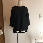 ラウンドヘムカットソー  M