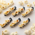 【再販】とろ～り バターポップコーンの ヘアクリップ (S)