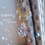 雫のtiara.・✴︎aurora pink✴︎スワロフスキー サンキャッチャー✴︎