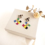 パッチワーク ピアス/イヤリング