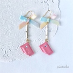 ピンクのチョコ ピアス／イヤリング