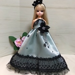 リカちゃんドレス ミント×黒