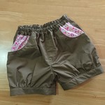 120ｻｲｽﾞ 《女の子》 ギャザーとポケットが可愛い ショートパンツ