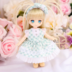 オビツ11  《papillon  OP  ブルーチェック》服