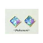 宇宙×スクエアピアス、イヤリング可