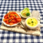 お買い得   ミニチュア🍝ナポリタンセット.クル巻きフォーク付き