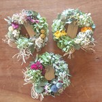 ―ボタニカルcake―3パターン  お花のラフィアリース