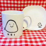 オバケちゃん カップ＋豆皿　～名入れOK～　キッズサイズ
