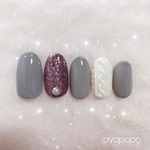 シンプルニットネイル