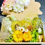 母の日ハーバリウム花材セットフルーツと花かんざしとヘリクリサムセット ドライフラワー  花材