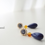 刺繍＆ビーズ刺繍のピアス №045