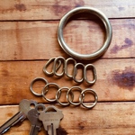 刻印オーダー🔨真鍮(brass)製 丸リング キーホルダー✨