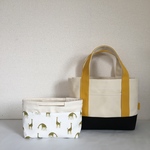 帆布トート& bag  in  bagセット(キリン白)