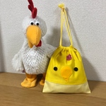 トリさん巾着 給食袋 コップ袋