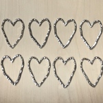 SILVER HEART FLAME HOOP PARTS