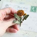 布花 ちいさなたんぽぽブローチ