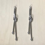 SILVER DESIGN STICK CHARM PARTS