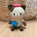〈おさかな大好き〉小さいネコちゃん