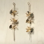 GOLD METAL STICK FLOWER CHARM