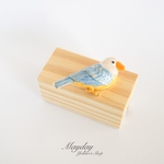 『優雅なブローチシリーズ　幸運の青鳥 ブルーバード bluebirds 🕊』