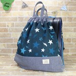 スター×ヒッコリーｆ　ランドセルの上から背負えるナップサック 