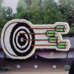 🍀弓道　皆中 刺繍ワッペン 　文字無し　Cタイプ🍀