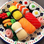 再販9☆フェルトおままごと寿司セット☆