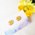 黄色いお花のピアス/イヤリング